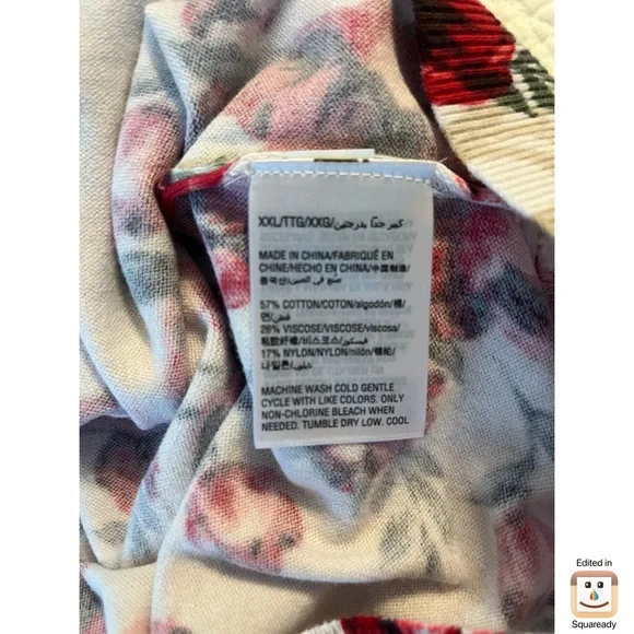 Karen Scott Floral Cardigan - Picture 6 of 6